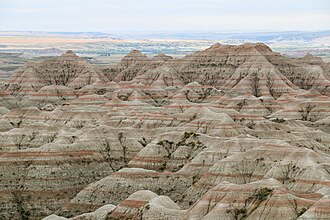 Badlands National Park eroded formations